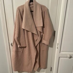 Elegant Women's Blush Teddy Jacket